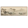 New Chinese-style sofa background wall decorative painting, living room feng shui backing mountain, traditional Chinese painting landscape ink-wash hanging painting, large-scale mural Item Picture